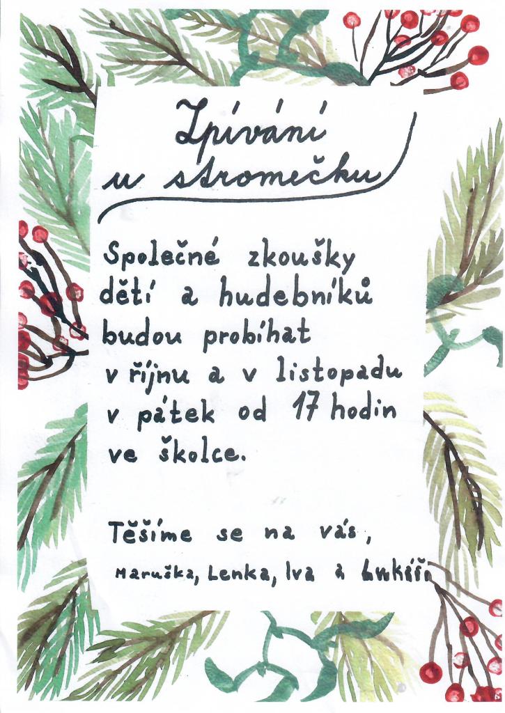 Zpívání u stromečku 